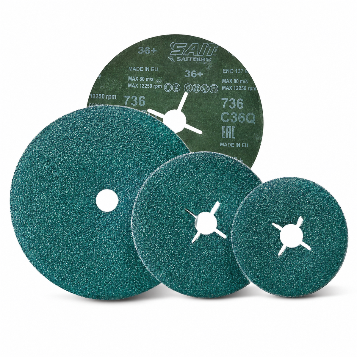25 X Fibre Sanding Disc - 115mm Performance Zirconium 36 or 60 Grit