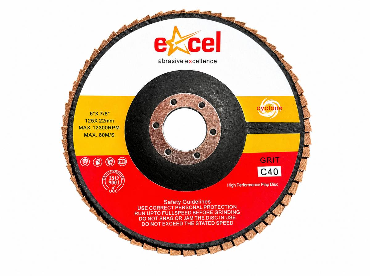 High Performance Ceramic Flap Disc - 125mm 40 Grit Single