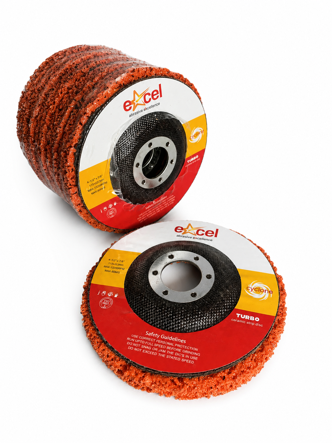 New Product - Excel Turbo Ceramic Strip It Disc 115mm 14mm depth Single