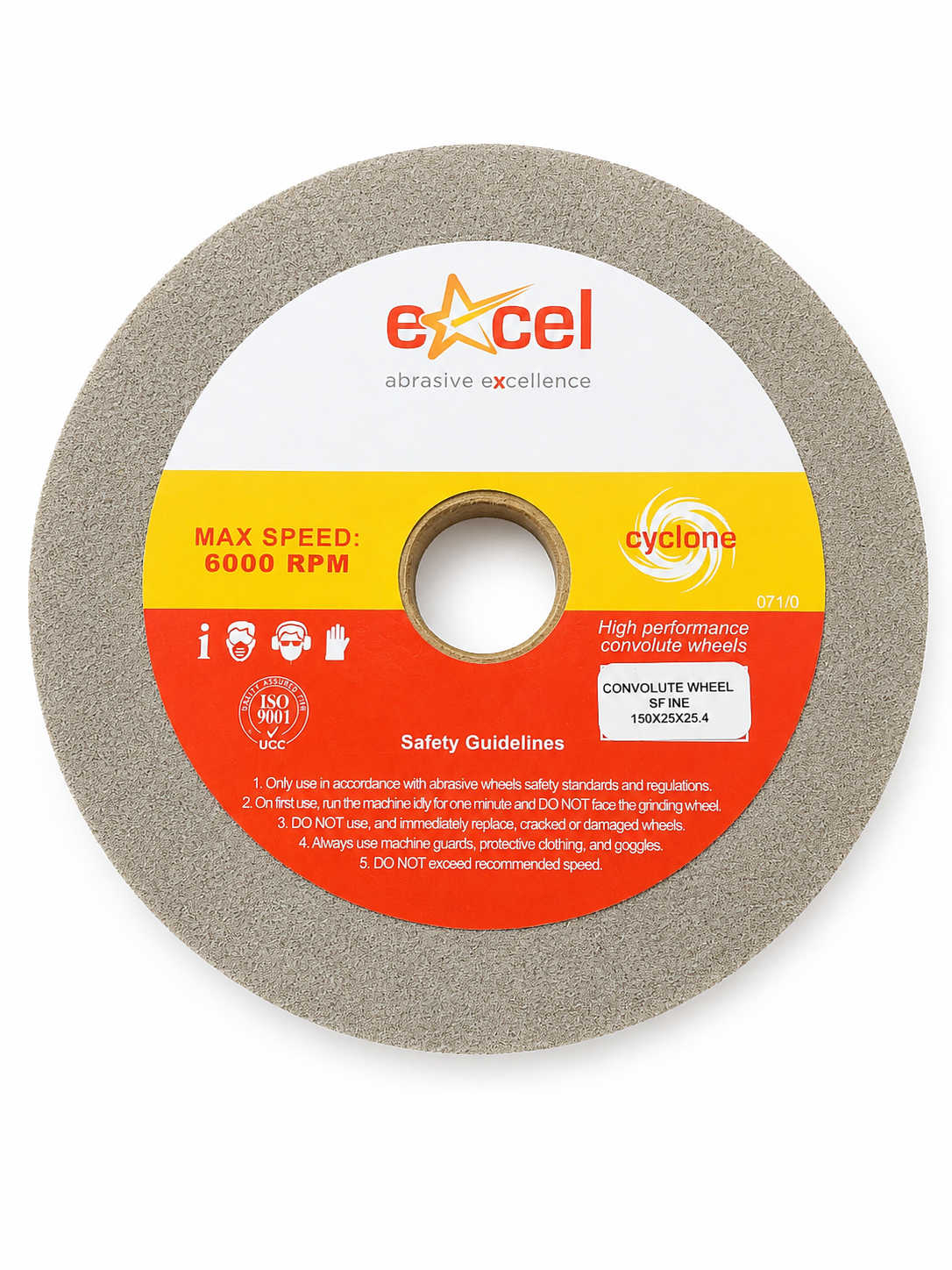 Performance Convolute Wheels - 150 x 25 x 25.4mm (All Grades Available)