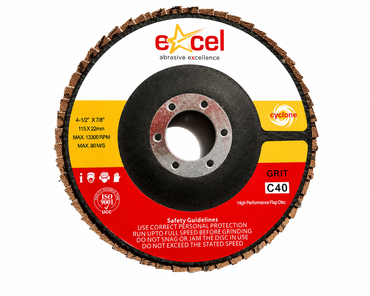 High Performance Ceramic Flap Disc - 115mm 40 Grit Single