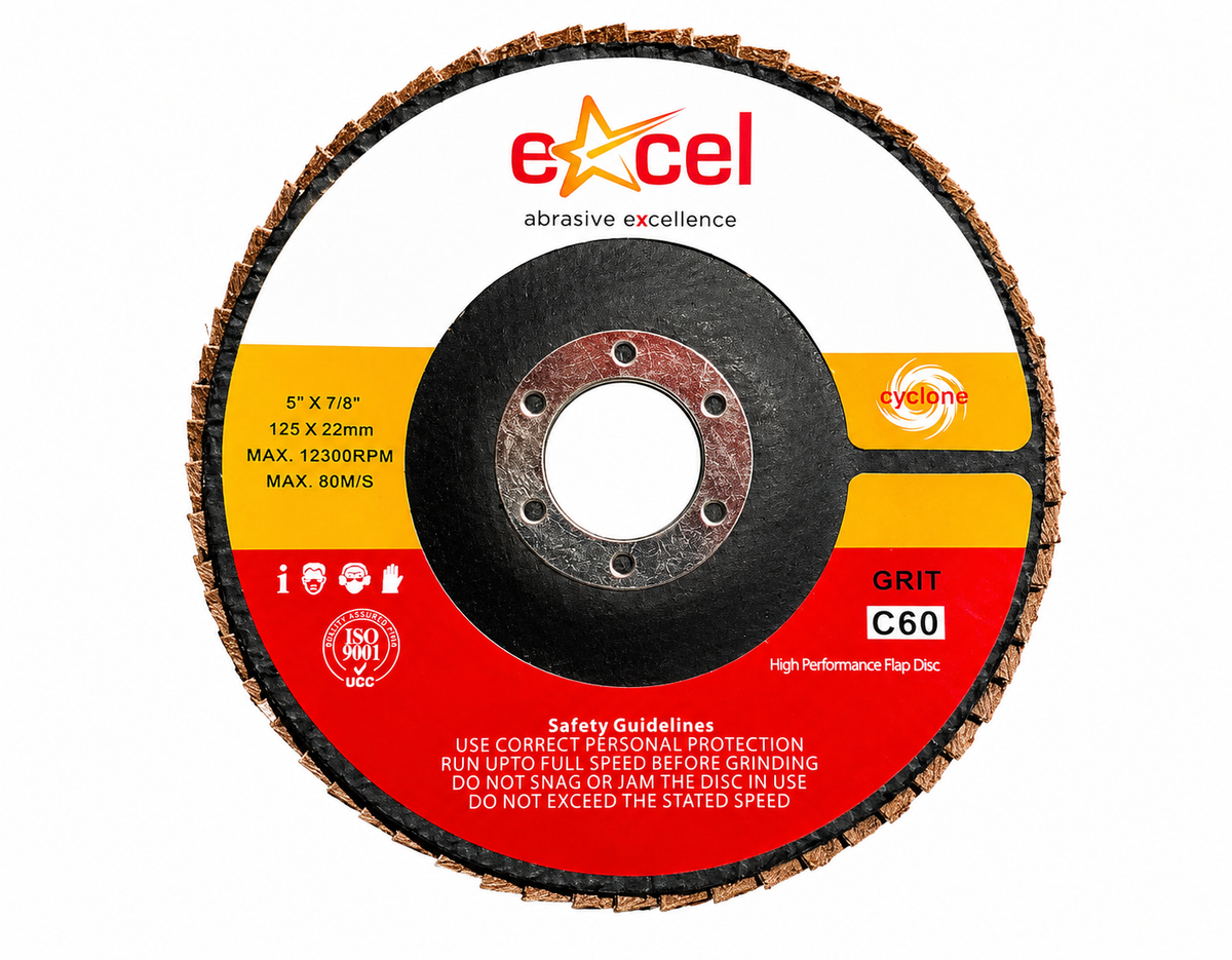 High Performance Ceramic Flap Disc - 115mm 60 Grit Single