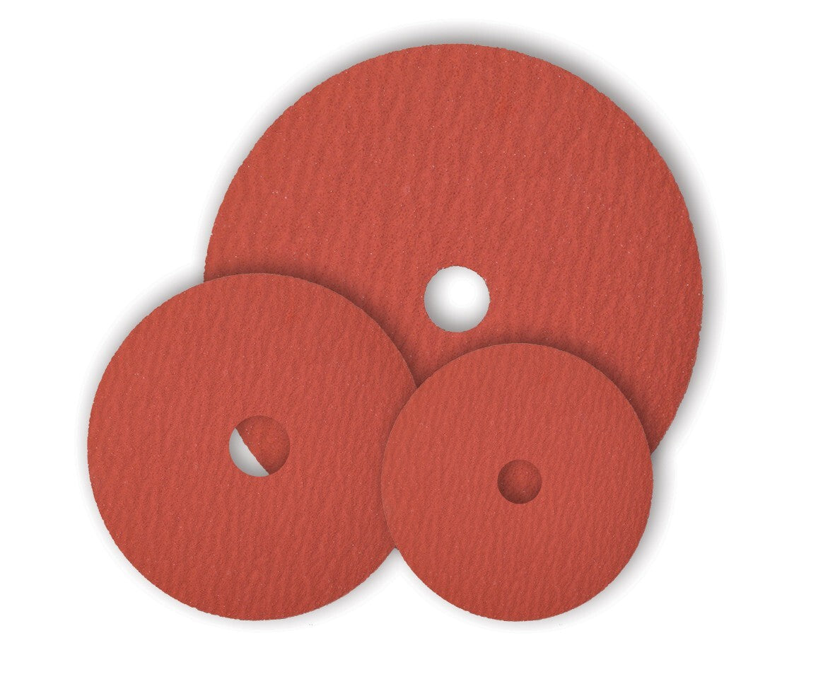 25 X Fibre Sanding Disc - 125mm High Performance Ceramic 36, 60 or 120 Grit